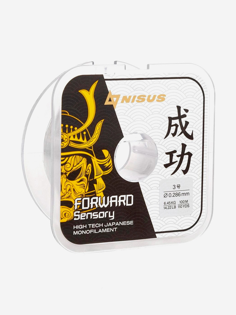 Леска для рыбалки Nisus FORWARD Sensory Nylon 0,286мм, 100м, 6,45кг, прозрачный