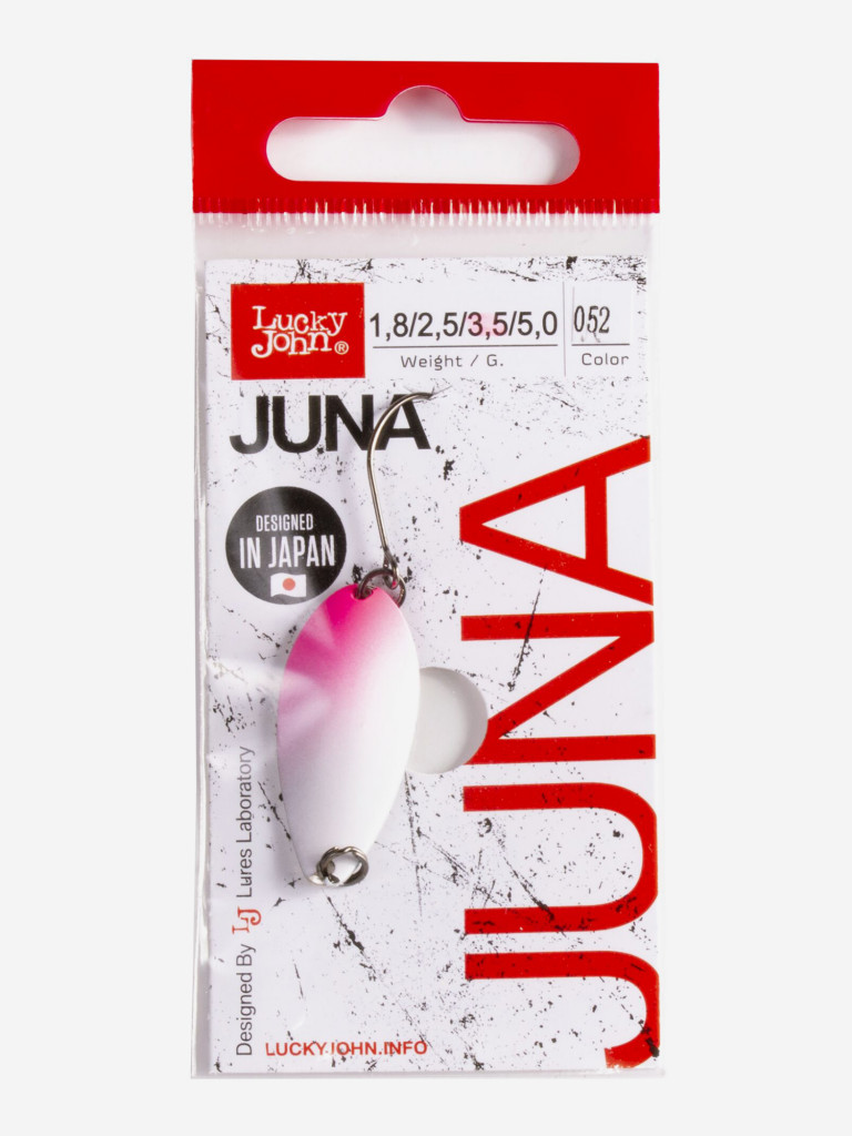 Блесна колеблющаяся Lucky John JUNA, колебалка длиной 33 мм, вес 3,5 г