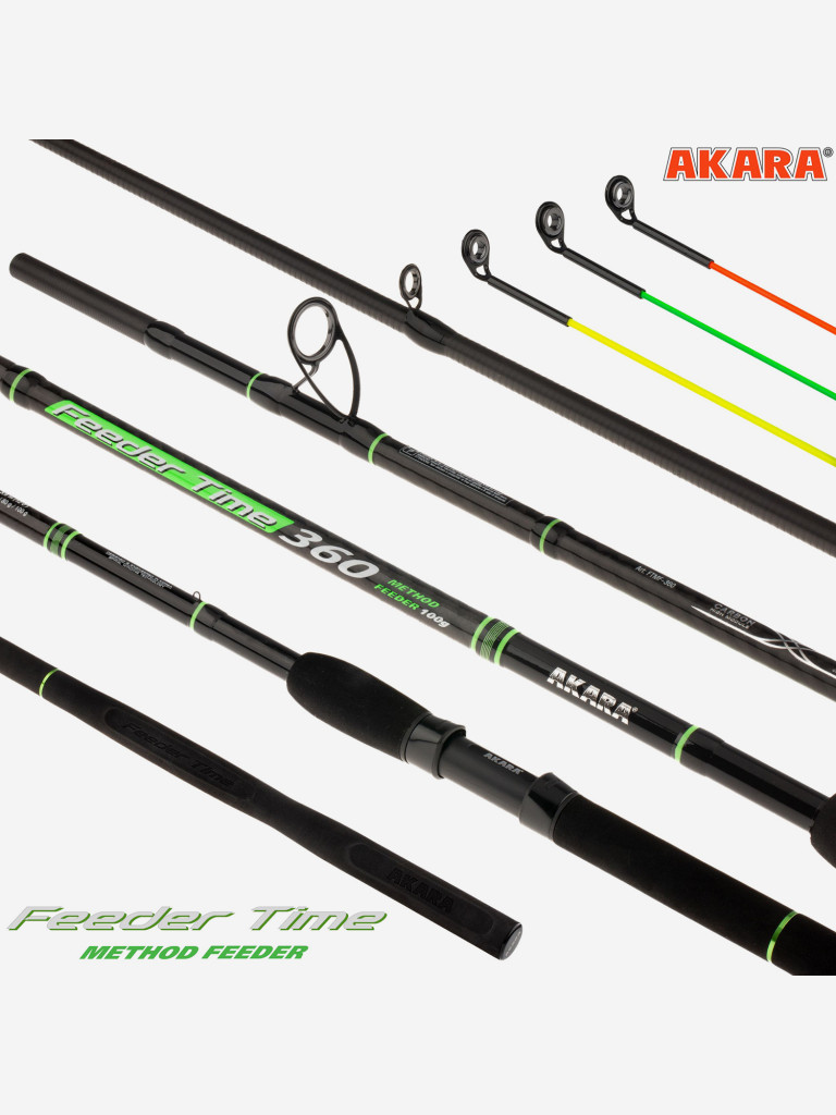 Удилище штекерное фидерное 3 колена Akara Feeder Time Method Feeder TX-40 (60-80-100) 3,9м