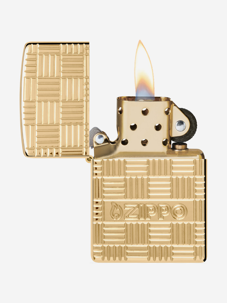 Зажигалка бензиновая ветроустойчивая Zippo Armor High Polish Brass