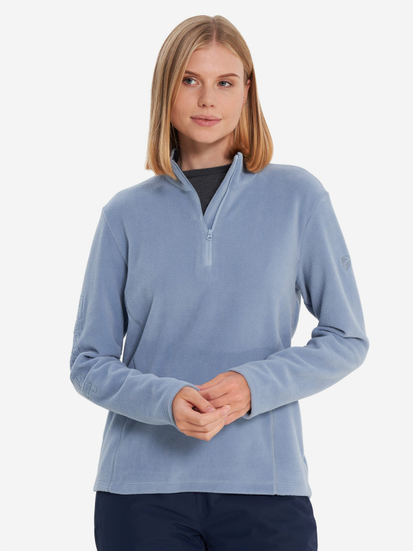 Джемпер флисовый женский Ziener Pabla арт. 139015 голубой цвет — купить за 2449 руб. со скидкой 30 %, отзывы в интернет-магазине Спортмастер