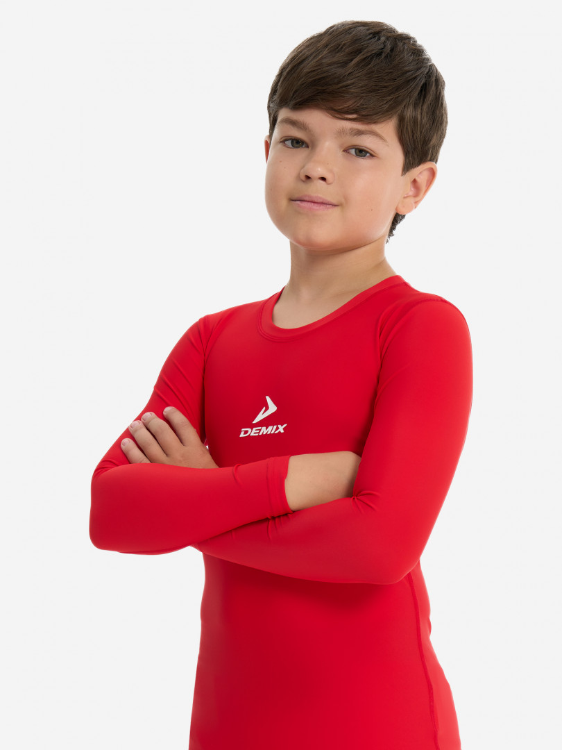 Лонгслив компрессионный для мальчиков Demix Красный 749₽