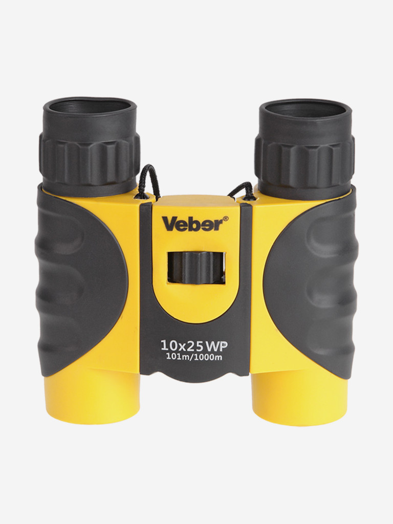 Бинокль Veber 10*25 WP черный-желтый