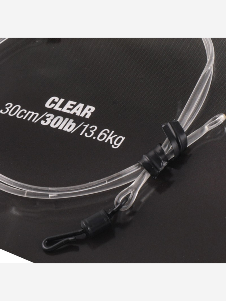 Поводковый материал Dark Matter QC Swivel Clear KORDA 30lb 30см
