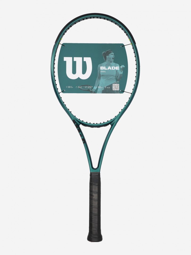 Ракетка для большого тенниса Wilson Blade 100 L V9 27", Зеленый