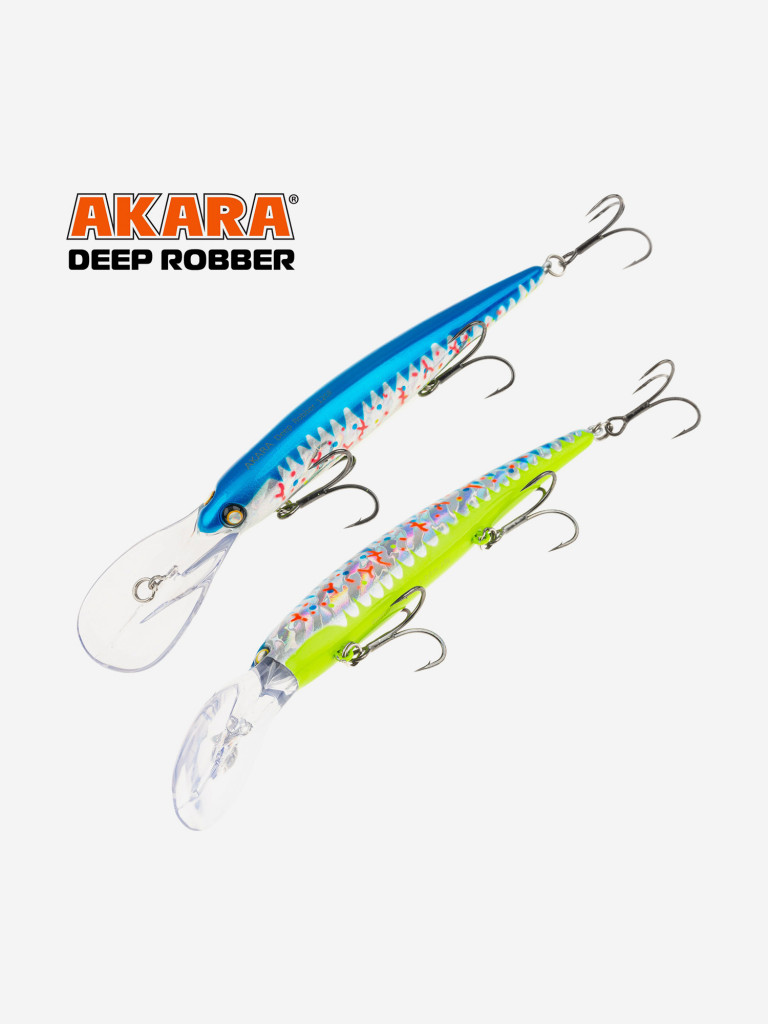 Воблер Akara Deep Robber 120F минноу плавающий для троллинга на щуку, судака, сома 19гр A298
