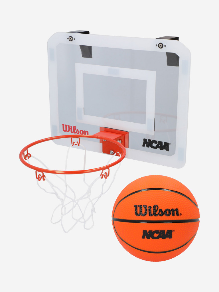 Набор для баскетбола Wilson NCAA Pro Mini Hoop Kit черный цвет — купить за  5039 руб. со скидкой 30 %, отзывы в интернет-магазине Спортмастер