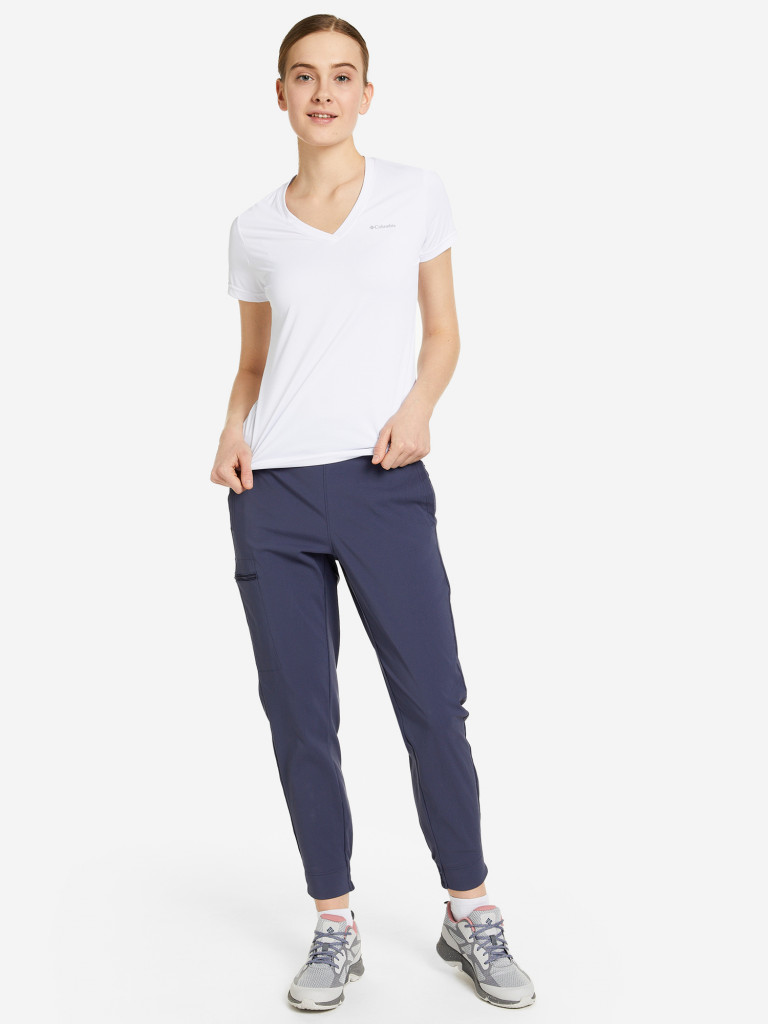 Футболка женская Columbia Hike SS V Neck