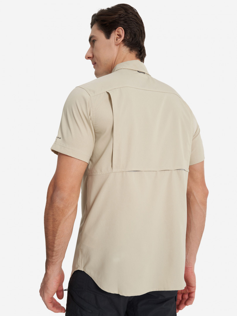 фото Рубашка с коротким рукавом мужская columbia silver ridge utility lite short sleeve, бежевый