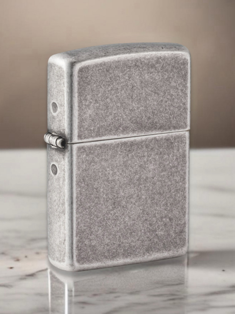 Зажигалка бензиновая ZIPPO 121FB Classic Antique Silver Plate