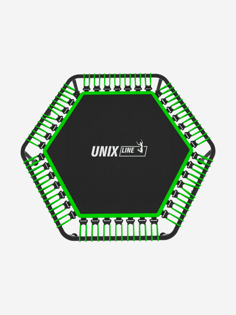 Батут спортивный для фитнеса и джампинга UNIX Line Fitness Lite 125 см, зеленый