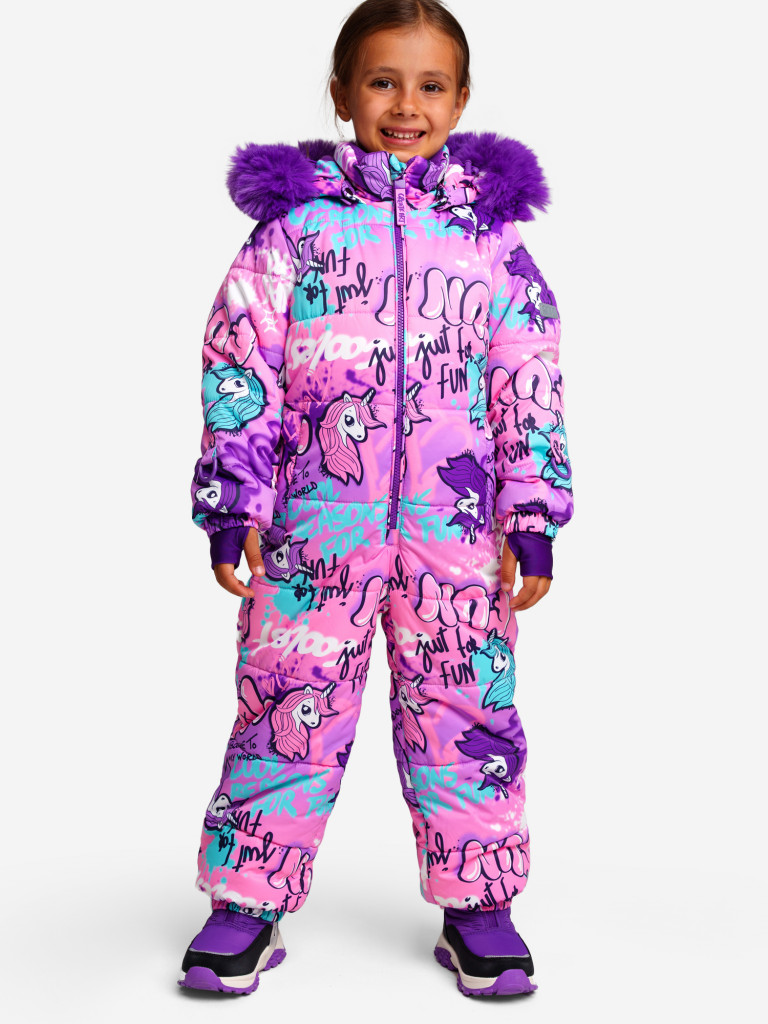 Комбинезон зимний для девочек PlayToday