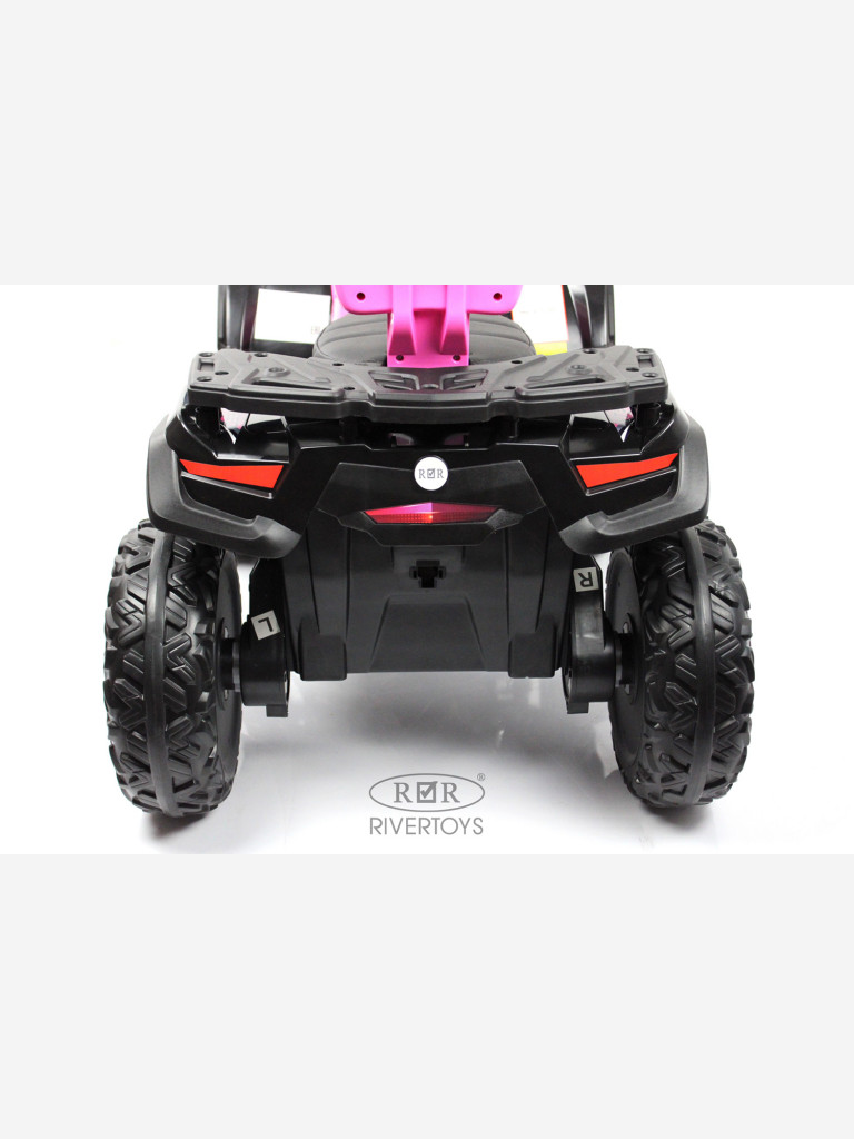 Детский электроквадроцикл RIVERTOYS T001TT 4WD розовый