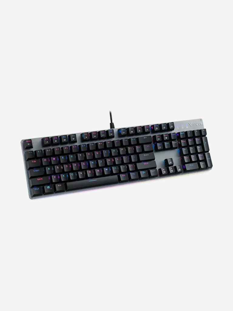 RAPOO Игровая механическая клавиатура проводная V520, цвет - черный