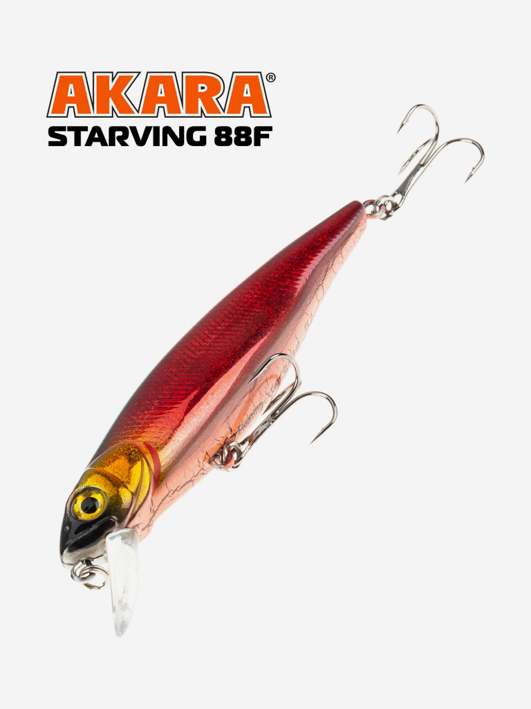 Воблер Akara Starving 88F 11 гр. минноу, плавающий, твичинговый, на щуку A278
