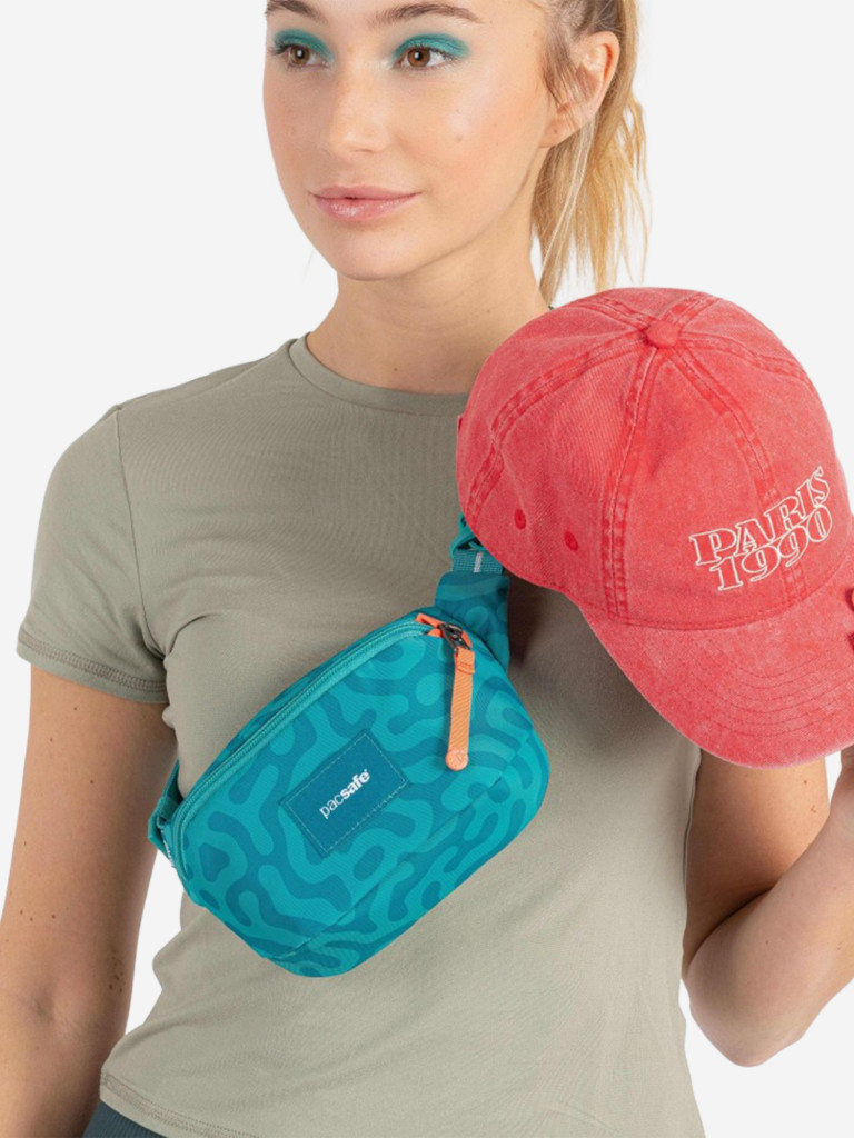 Сумка слинг антивор Pacsafe GO Micro Sling, Reef, 1 л.