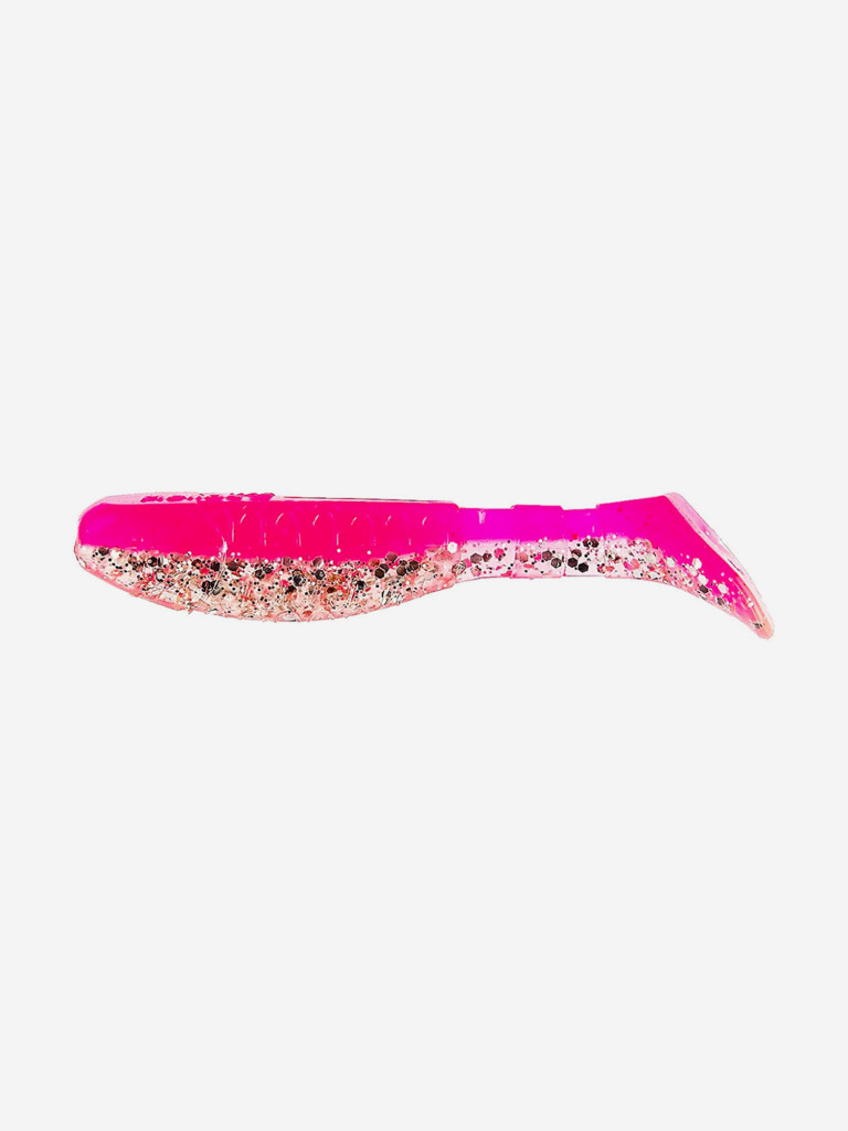 Мягкая приманка Helios Chubby, 3,55'' / 9 см, Silver Sparkles & Pink, 100 шт (HS-4-035-N)