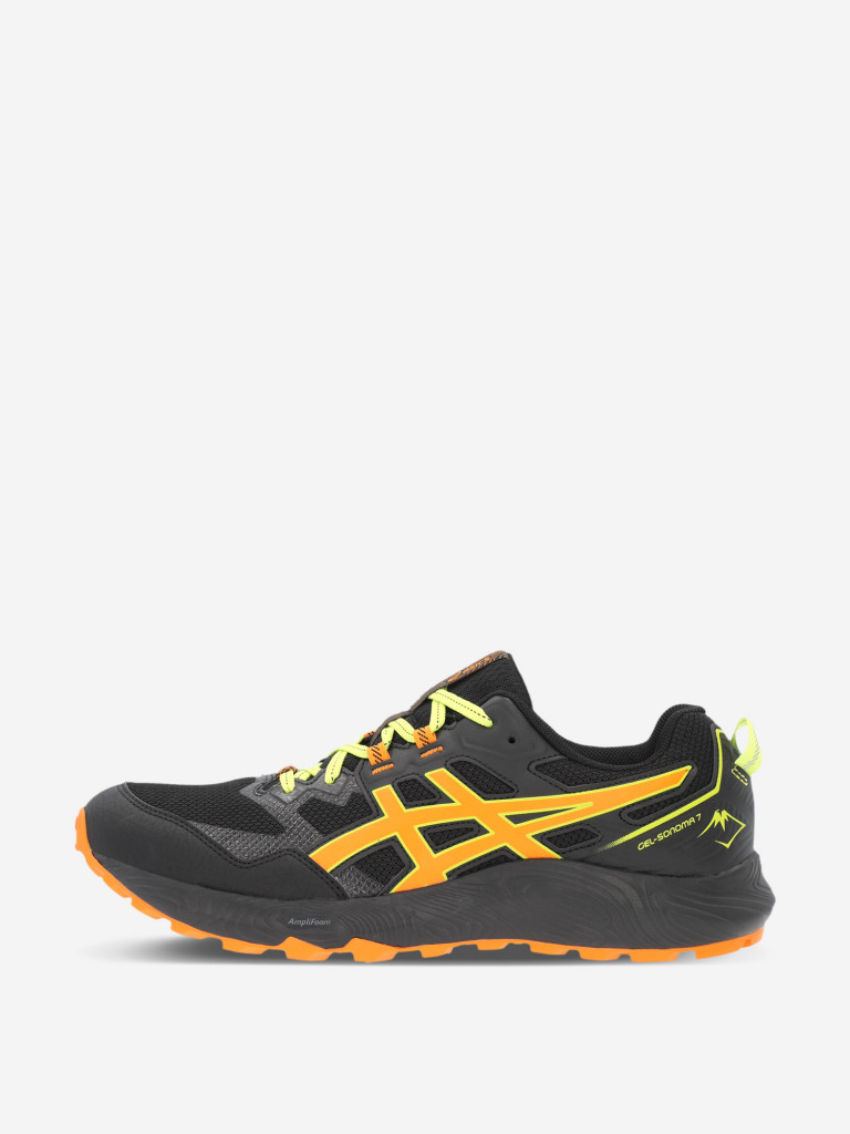 Кроссовки мужские ASICS Gel-Sonoma 7 черный/оранжевый цвет — купить за 9839  руб. со скидкой 40 %, отзывы в интернет-магазине Спортмастер