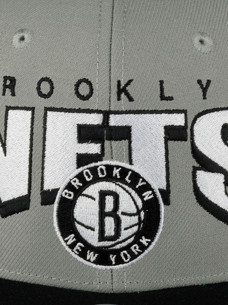 Бейсболка MITCHELL NESS HHSS6638-BNEYYPPPGREY Brooklyn Nets NBA (серый)