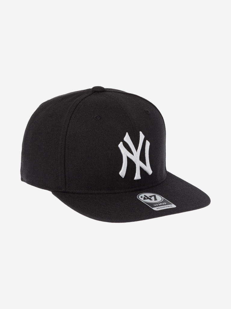 Бейсболка с прямым козырьком 47 BRAND B-NSHOT17WBP-BK New York Yankees MLB