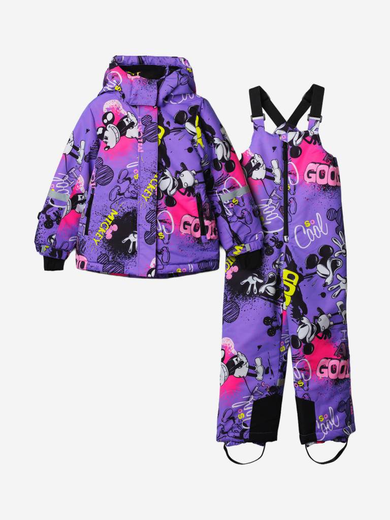 Комплект зимний для девочек: куртка, полукомбинезон PlayToday