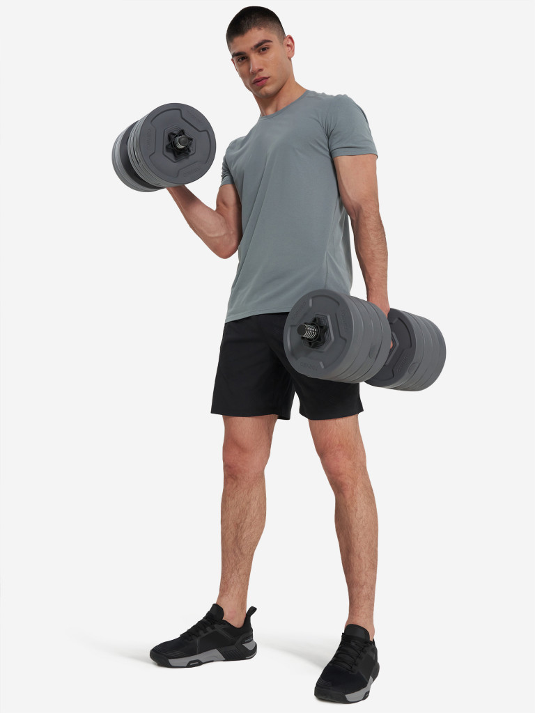 Набор гантели и штанга-переходник Torneo, 43 кг