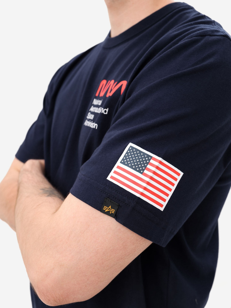 Футболка NASA Worm Logo Alpha Industries