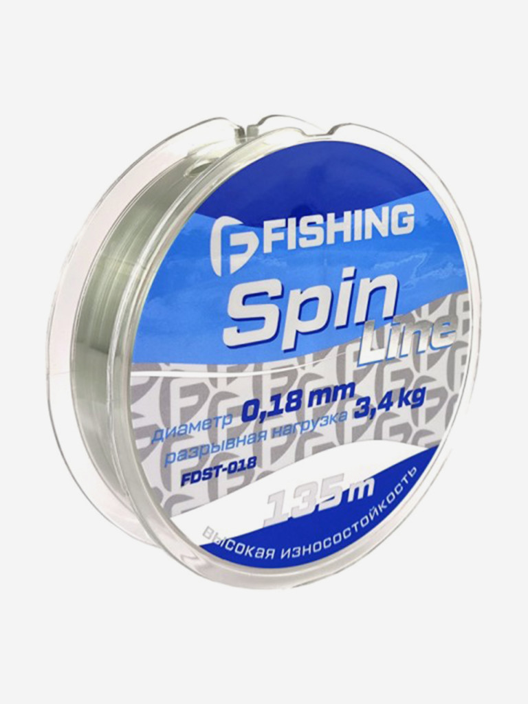 Леска F-FISHING Spin Line 135м 0,18мм 3,4кг/7,5lb