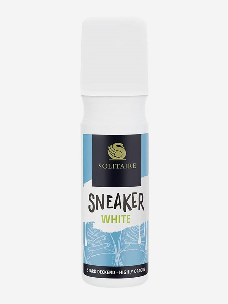 Крем-краска для белой обуви SOLITAIRE Sneaker White 75 ml
