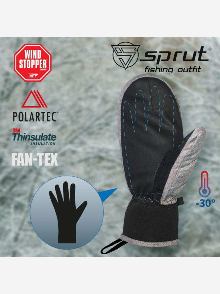 Варежки Sprut Thermal WS Mittens