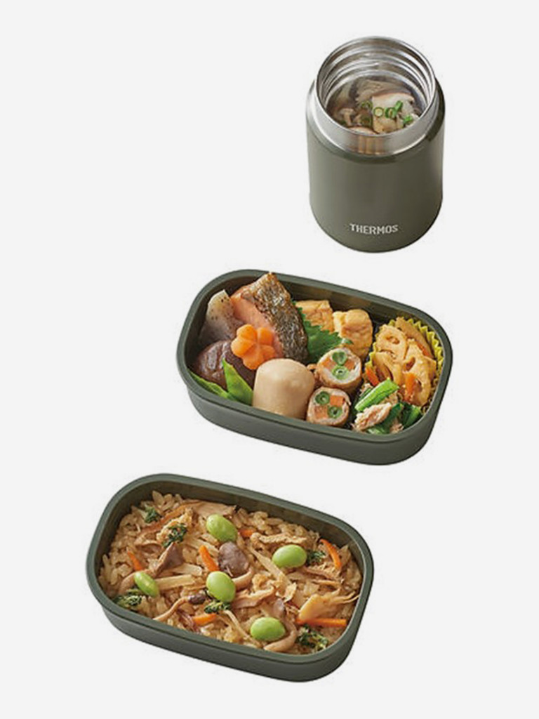 Термос THERMOS JEA-801 KKI, с контейнерами, 0.8л