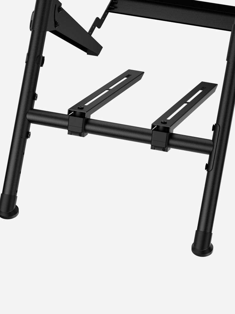 UNITEKI COCKPIT235GL GAMING LINE Складная напольная стойка для игрового руля с держателями для педалей и коробки передач, фиксатор кресла