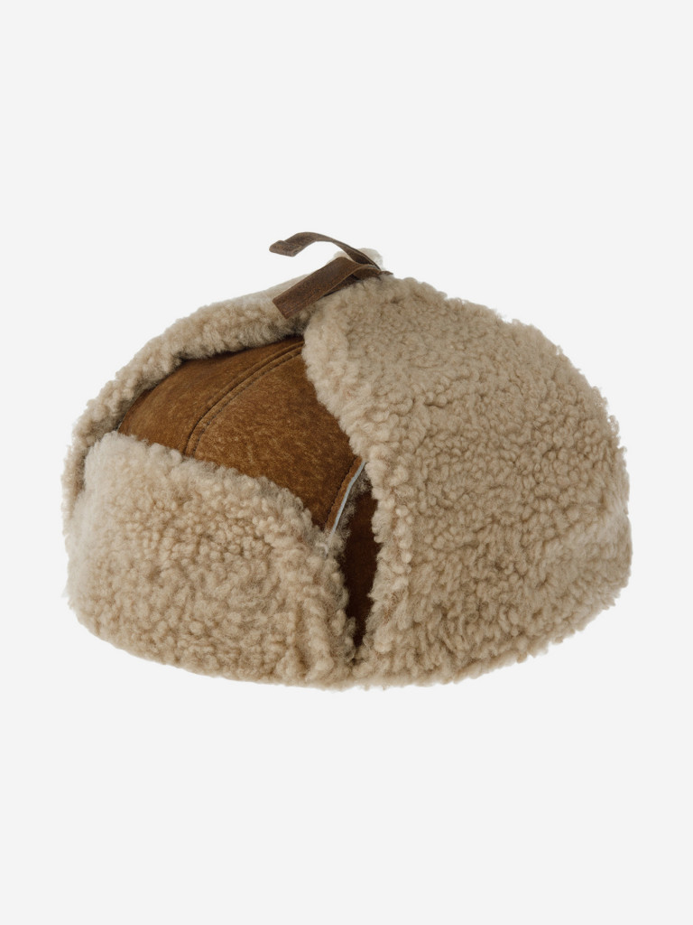Шапка-ушанка STETSON 9297508 BOMBER CAP LAMBSFUR (коричневый)