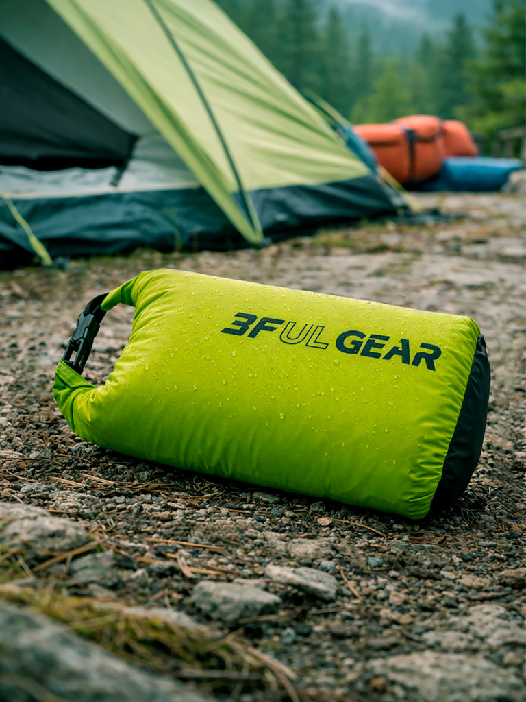 Гермомешок 3F UL GEAR, нейлон, 6 литров, зеленый