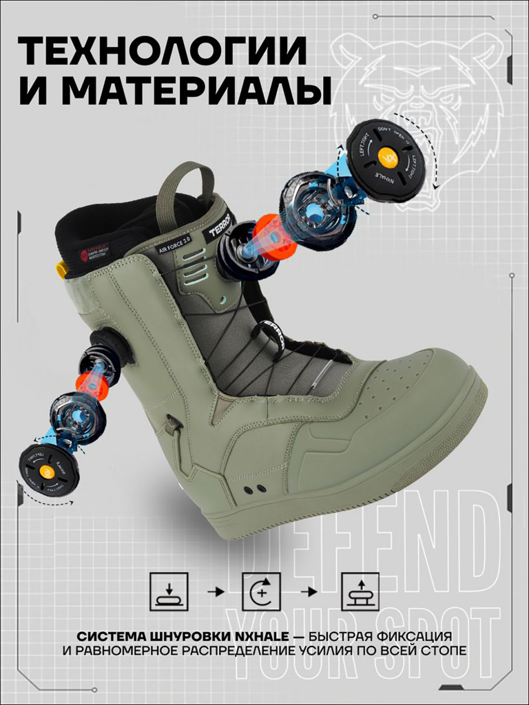 Ботинки сноубордические TERRO - AIR FORCE