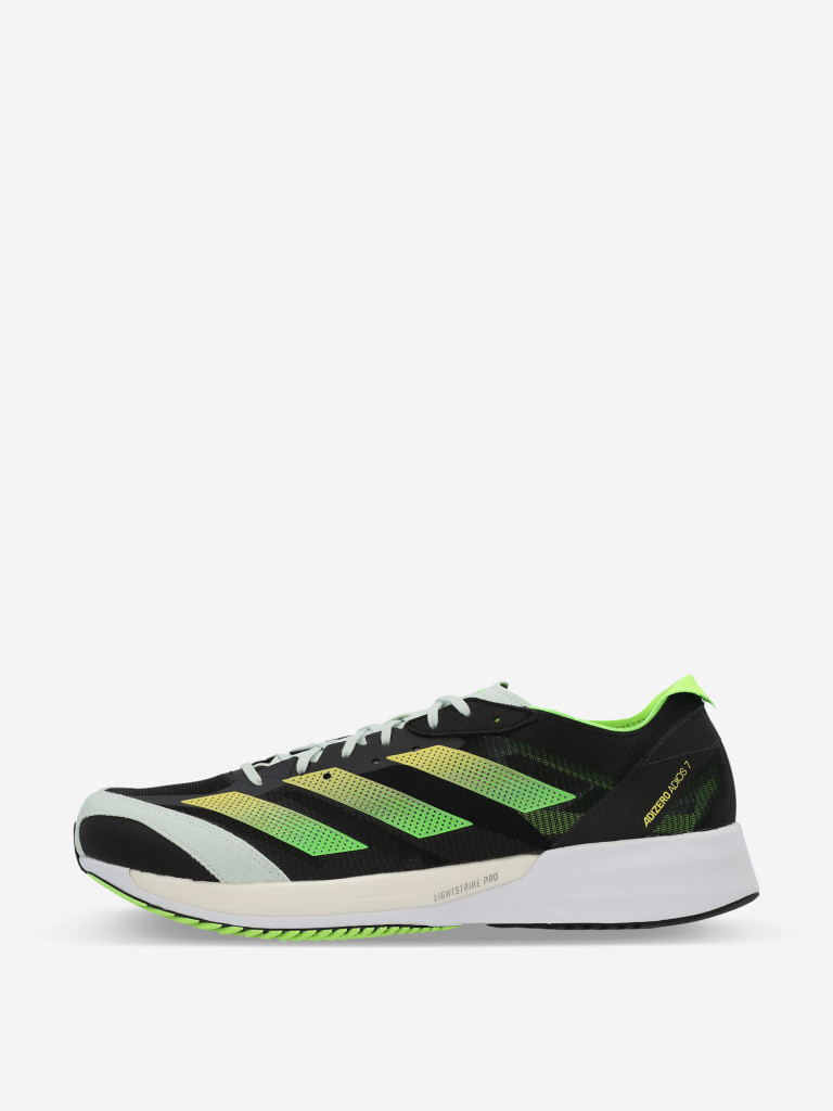 Кроссовки мужские adidas Adizero Adios 7 черный/зеленый/белый цвет — купить  за 10199 руб. со скидкой 40 %, отзывы в интернет-магазине Спортмастер