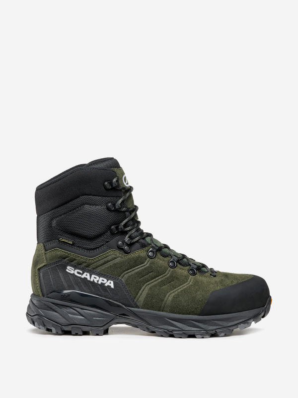 Ботинки утепленные мужские Scarpa Rush Polar GTX оливковый/черный цвет — купить за 32999 руб., отзывы в интернет-магазине Спортмастер