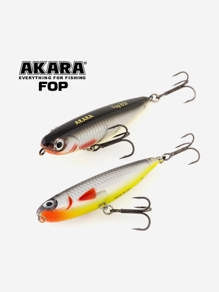 Воблер Akara Fop 85F волкер плавающий на щуку, окуня, жереха 12гр A42