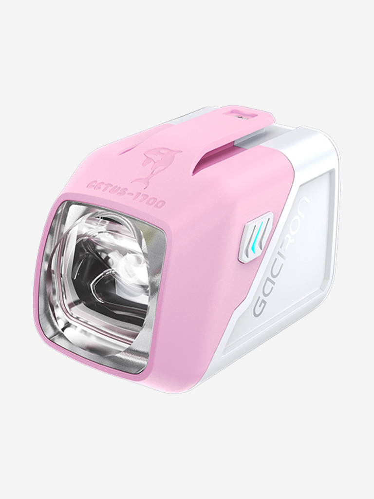 Велосипедный фонарь GACIRON CETUS-1700 (аэродинамический, аккумуляторный, с датчиком движения), цвет розовый