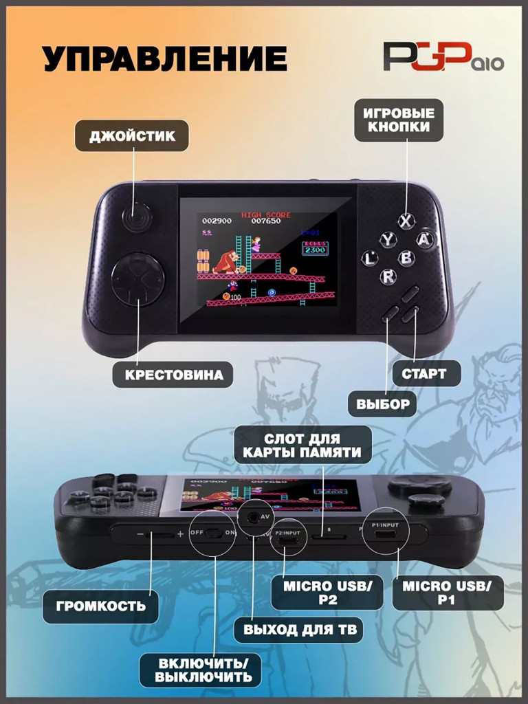 Портативная игровая приставка PGP AIO Union X35