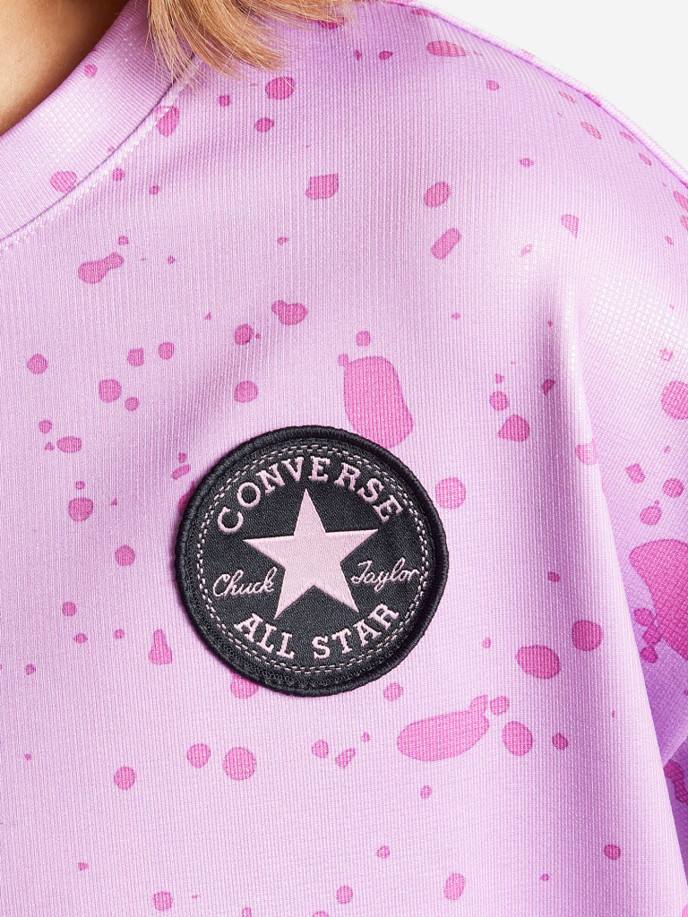 Футболка для девочек Converse Shine Print Boxy