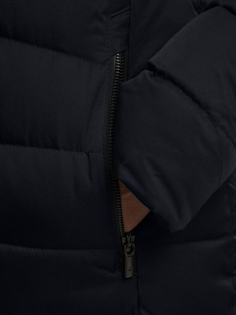 фото Пуховик женский columbia belle isle mid down jacket, черный