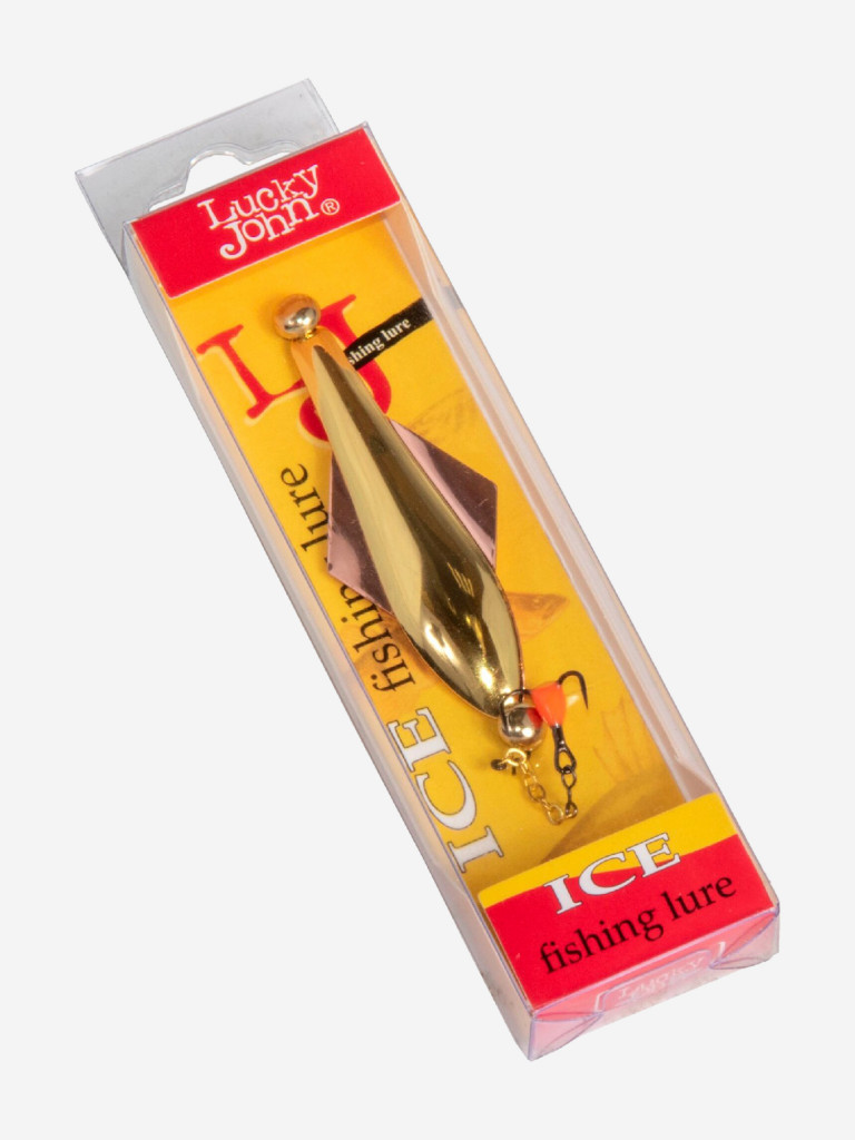 Блесна вертикальная зимняя Lucky John GLIDER с цепочкой и тройником, вес10 г