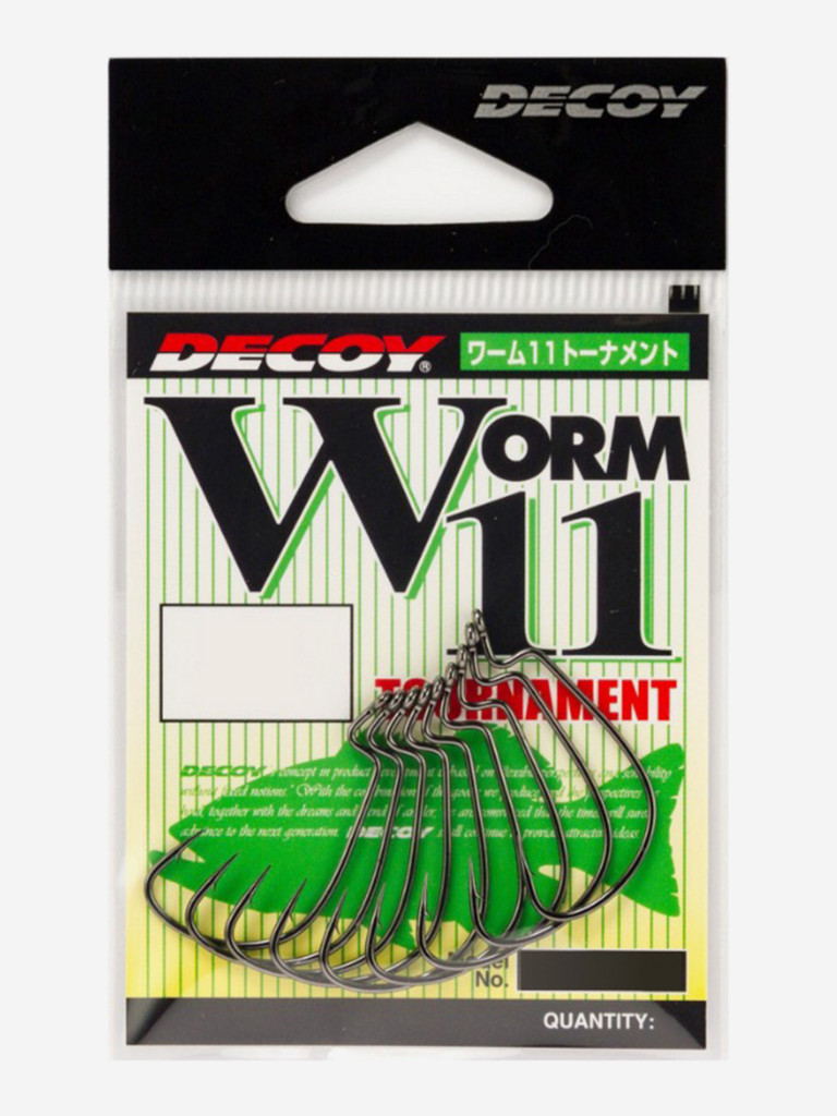 Крючок Decoy офсетный Worm 11 Tournament #2 (в упаковке 9 штук)