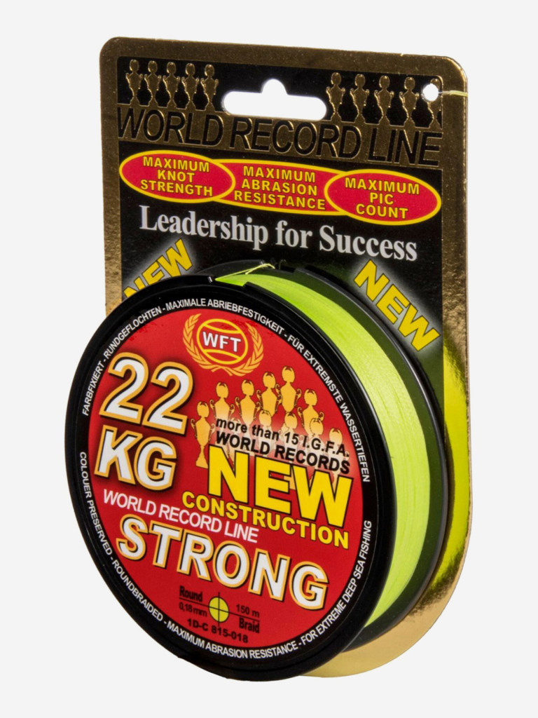 Шнур плетеный WFT KG STRONG Chartreuse 150/018
