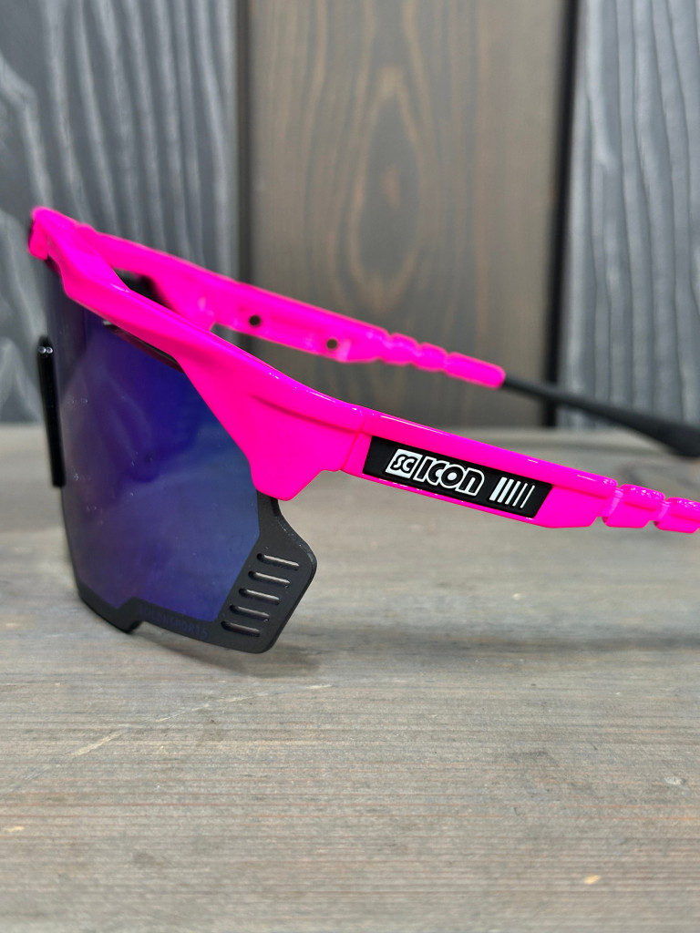 Очки спортивные Scicon AeroShade Kunken оправа Pink Fluo линза SCNPP Multimirror Blue + Pink