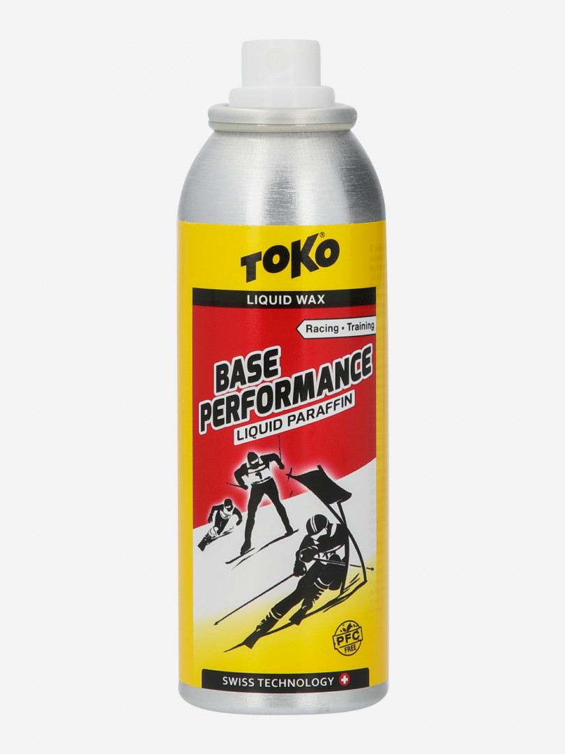 фото Мазь скольжения toko base performance liquid paraffin yellow 100 мл 2c/-11c, желтый