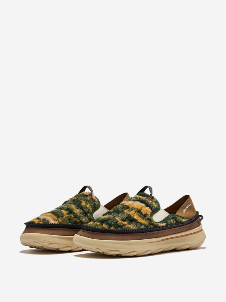 Кроссовки Merrell HUT MOC 2 PACKABLE COZY Lightweight Low-Top Outdoor Recreation Men's Yellow Green