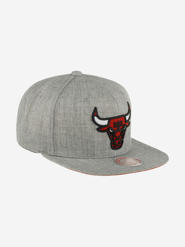 Бейсболка с прямым козырьком MITCHELL NESS HHSS3272-CBUYYPPPGYHT Chicago Bulls NBA (серый)