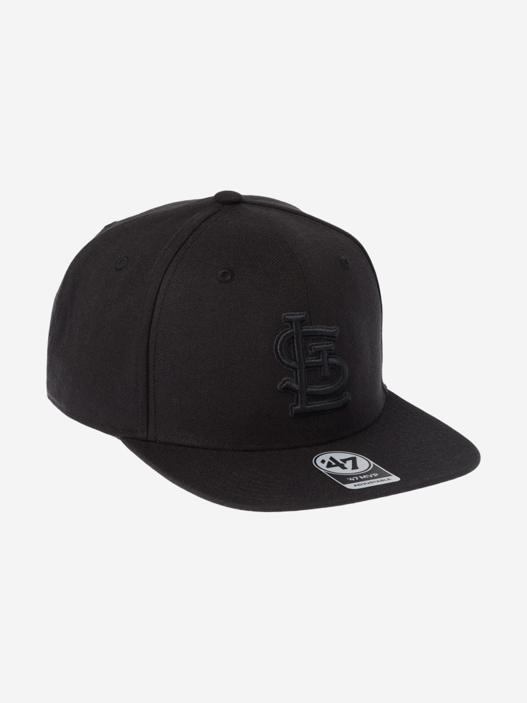 Бейсболка с прямым козырьком 47 BRAND B-NSHOT23WBP-BKBK St. Louis Cardinals MLB
